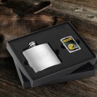 Personalized Dallas Cowboys Zippo Lighter and Brushed Flask Gift Set