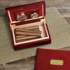 Personalized Cherry Wood Humidor Personalized Cherry Wood Humidor