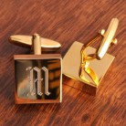 Personalized Addison High Polish Brass Cufflinks Personalized Addison High Polish Brass Cufflinks