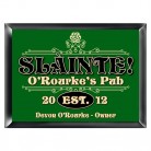 Personalized Slainte Classic Pub Sign Personalized Slainte Classic Pub Sign