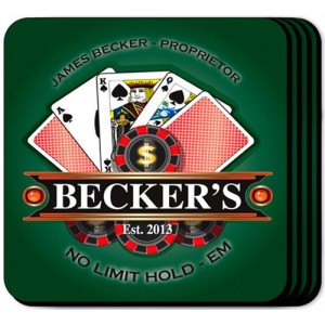 Poker Coaster Set