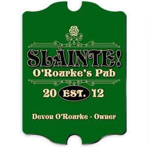 Vintage Slainte Classic Pub Sign