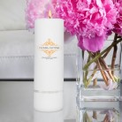 Personalized Everlasting Unity Candle - Round Pillar Personalized Everlasting Unity Candle - Round Pillar