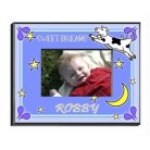 Personalized Boy's Cow Jumping Over the Moon Picture Frame 