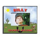 Personalized Cowboy Picture Frame