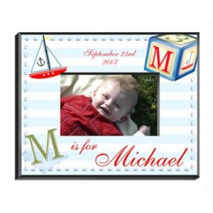 Personalized Sailor Boy Picture Frame