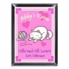 Personalized Kitten Room Sign Personalized Kitten Room Sign