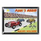 Personalized Racer Room Sign for Boys Personalized Racer Room Sign for Boys