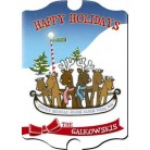 Vintage Personalized Reindeer Sign Vintage Personalized Reindeer Sign
