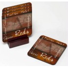 Personalized Wine Coaster Set Personalized Wine Coaster Set