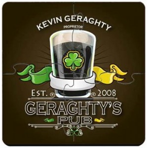 Irish Pub Coaster Puzzle Set