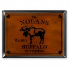 Personalized Moose Cabin Sign Personalized Moose Cabin Sign