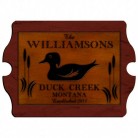 Personalized Wood Duck Vintage Cabin Sign Personalized Wood Duck Vintage Cabin Sign