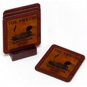 Personalized Cabin Series Coaster Set