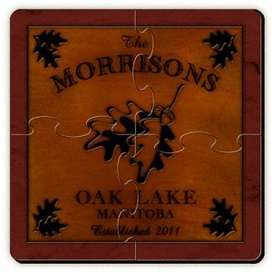 White Oak Coaster Puzzle