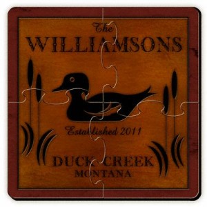 Wood Duck Coaster Puzzle