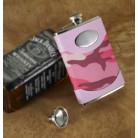 Personalized Pink Camouflage Flask Personalized Pink Camouflage Flask