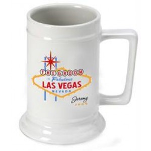 Personalized Vegas Wedding Party Beer Stein