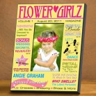 GC647 Yellow Flower Girl Magazine Frame GC647 Yellow Flower Girl Magazine Frame