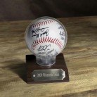 New York Mets Team Autographed Baseball in Case New York Mets Team Autographed Baseball in Case