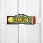 Personalized Tennis Anyone Kid's Room Sign Personalized Tennis Anyone Kid's Room Sign