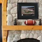 Personalized NFL Stadium Print with Wood Frame Personalized NFL Stadium Print with Wood Frame