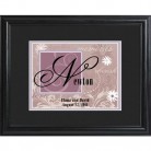 Plum Couple's Name Sign