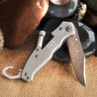 Personalized Klondike Lockback Knife with Flashlight