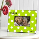 Green Apple Polka Dot Picture Frame Green Apple Polka Dot Picture Frame