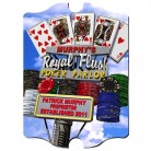 Personalized Marquee Daytime Royal Flush Poker Vintage Sign Personalized Marquee Daytime Royal Flush Poker Vintage Sign
