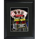 Personalized Marquee Nighttime Royal Flush Poker Framed Print Personalized Marquee Nighttime Royal Flush Poker Framed Print