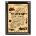 Personalized Irish Map Family Sign Personalized Irish Map Family Sign