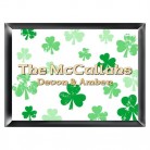 Personalized Raining Clovers Family Sign Personalized Raining Clovers Family Sign