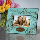 Personalized Trendy Turquoise Everlasting Friends Picture Frame Personalized Trendy Turquoise Everlasting Friends Picture Frame