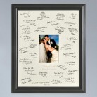 Personalized Laser Engraved Wedding Wishes Signature Frame Personalized Laser Engraved Wedding Wishes Signature Frame