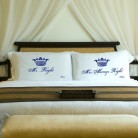 Couples Personalized Royal Correctness Pillow Case Sets Couples Personalized Royal Correctness Pillow Case Sets