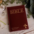 Marroon Catholic Child's First Bible