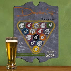 Vintage Personalized Baseball Tavern Sign