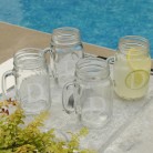 Personalized Classic Jar Glass Set of 4 Personalized Classic Jar Glass Set of 4