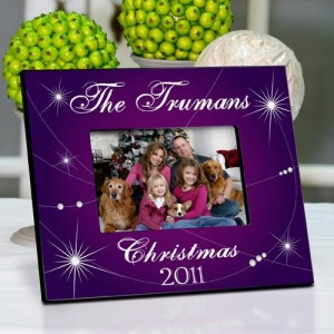 Personalized Dazzling Snowflakes Frame
