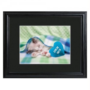 Personalized Kitty Love Framed Print