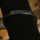 Inspirational Leather Bracelets with Engraved Cross Inspirational Leather Bracelets with Engraved Cross