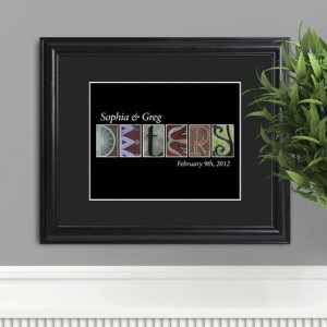 Classic Carbon Architectural Elements Name Print