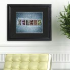 Montauk Blue Architectural Elements Name Print