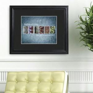Montauk Blue Architectural Elements Name Print