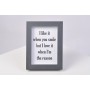 "Love Quote" Print in Grey Wood frame
